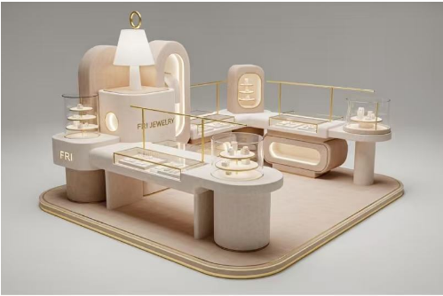 ハイエンドジュエリーディスプレイキャビネットのための材料の選択と分析