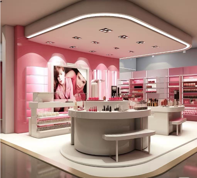 カスタム化粧品カウンターソリューション:ブランドのためのユニークな小売体験を作成します