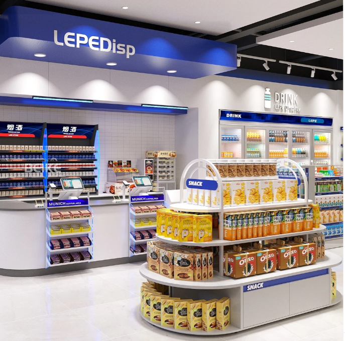 耐久性のある機能的な店舗の備品で魅力的な店舗レイアウトを作成します。