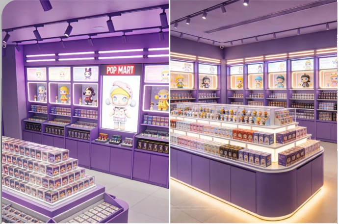小売店のディスプレイキャビネット:材料革新を通じて最後に構築されました
