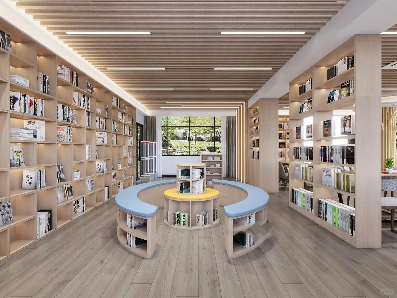 知識ベース:学術書店のためのカスタムディスプレイスタンド